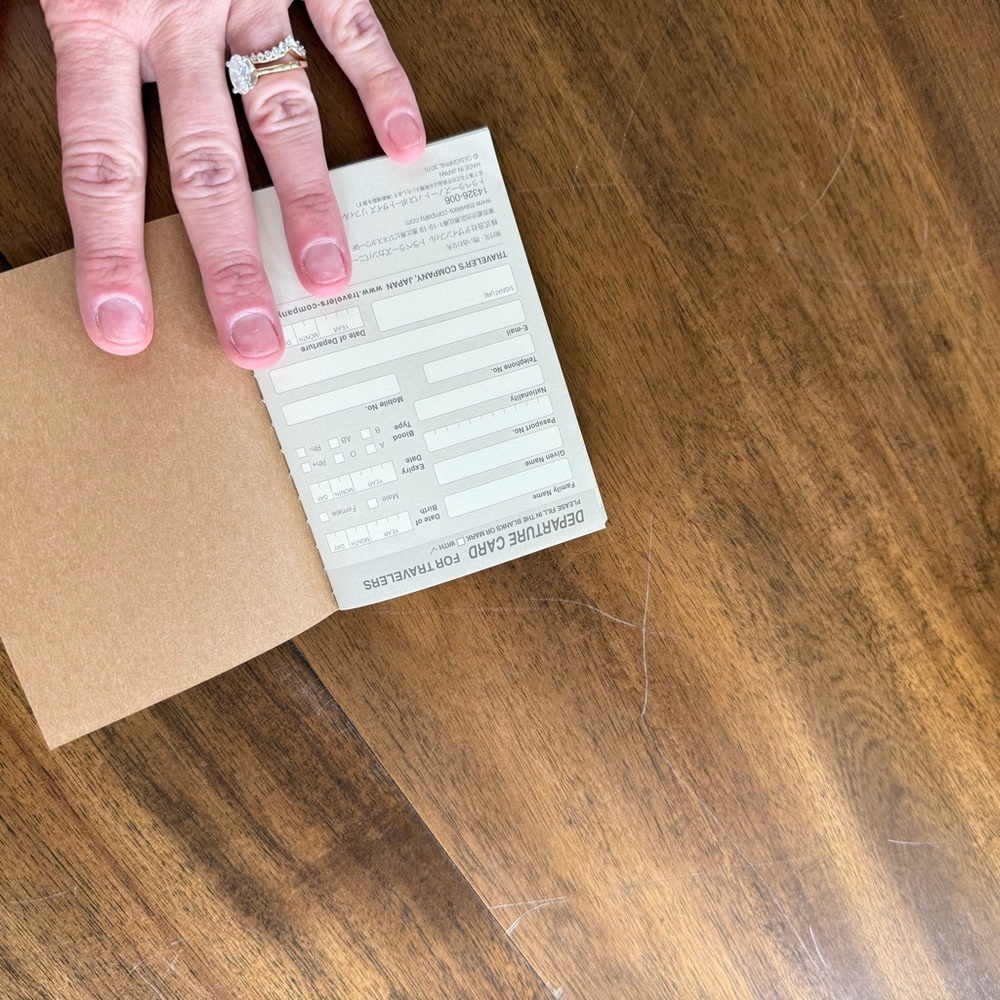 Undated travelers notebook monthly new without tags